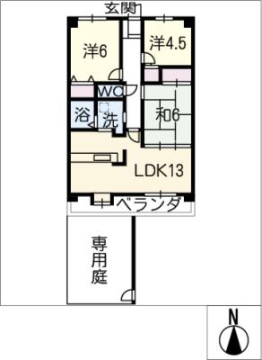 ダイアパレス日進の間取り写真
