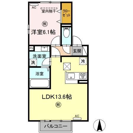 サザンフォレスト A棟の間取り写真
