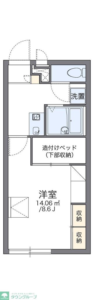 レオパレスブリリアント緑の間取り写真