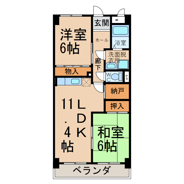 アズールの間取り写真