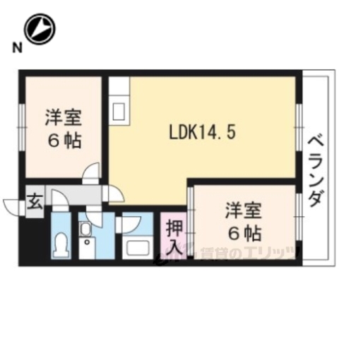 第36長栄ガーデンハイツヤマキの間取り写真