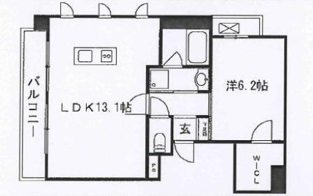 姫路市安田のマンションの間取り