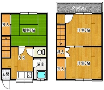 品川三喜コーポの間取り