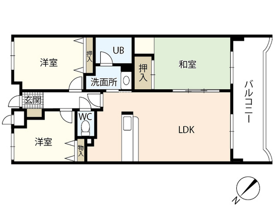 カーサ古江の間取り