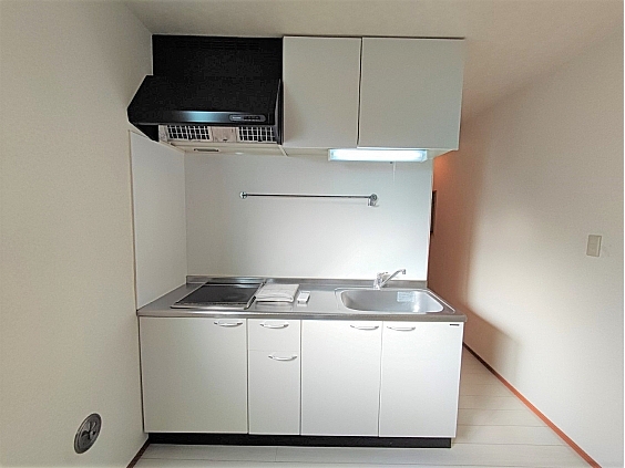 キッチン　参考写真　2口IHクッキングヒーター付システムキッチンです