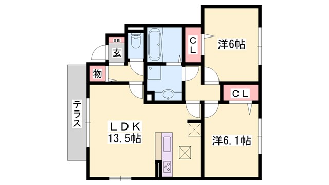 シャンドフルールの間取り