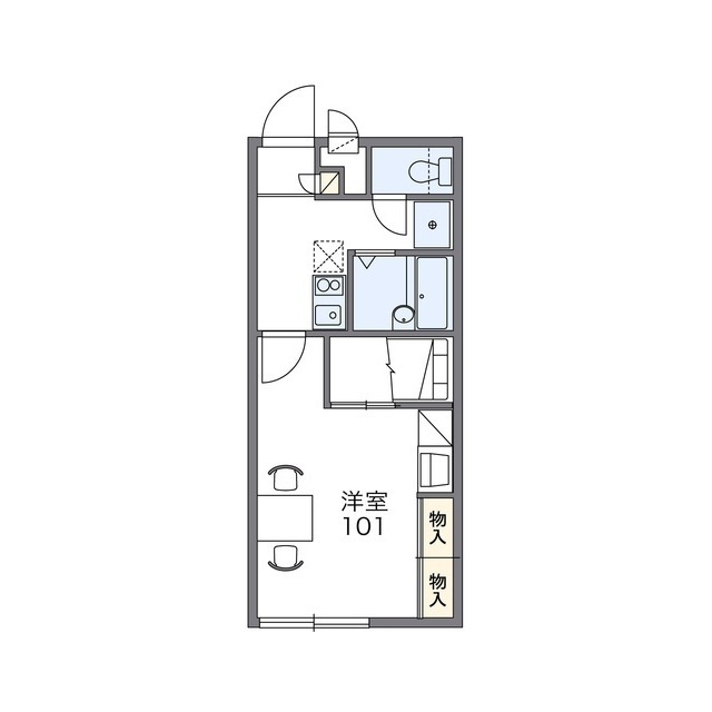 レオパレスＯａｋｓＩＩの間取り