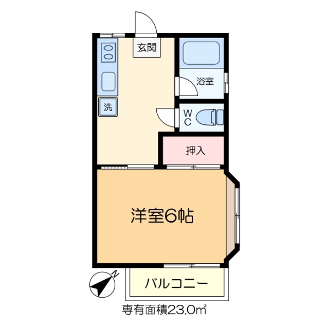 シャトー輝の間取り