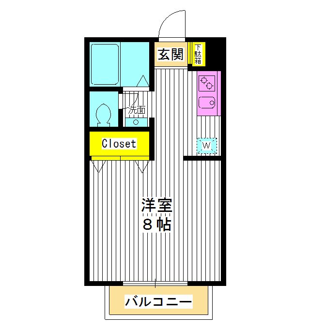 東京都練馬区桜台５（アパート）の賃貸物件の間取り