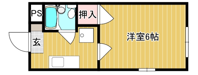 岡山市北区大供表町のマンションの間取り