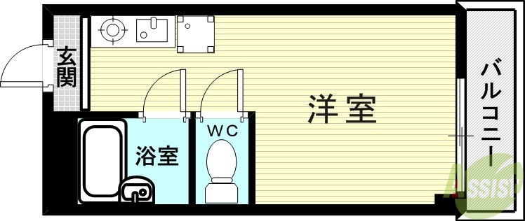 神戸市西区大津和のマンションの間取り