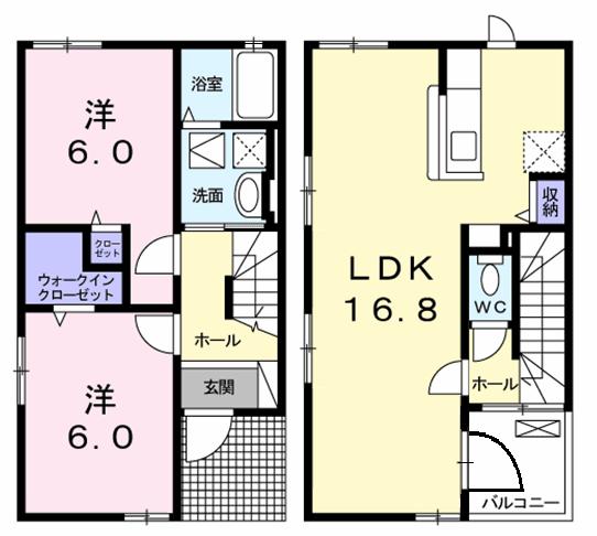 ＧｒｅｅｎＨｉｌｌｓ　塚田の間取り