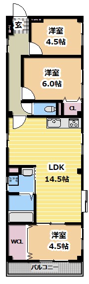 シャルム守口の間取り