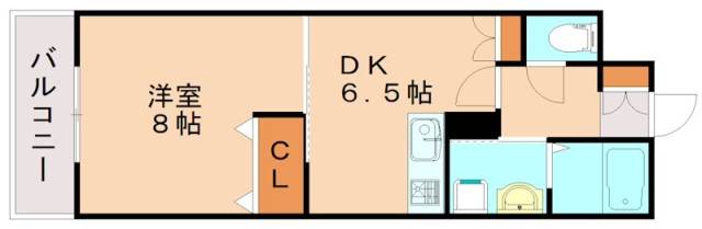 セントフォール新飯塚駅前の間取り