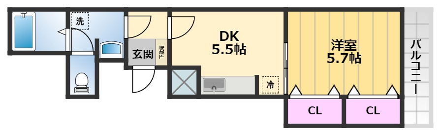 カビーネの間取り