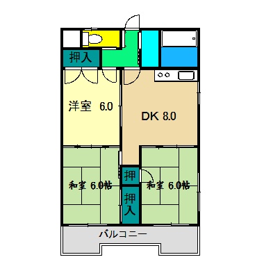 リバーサイドハイツの間取り