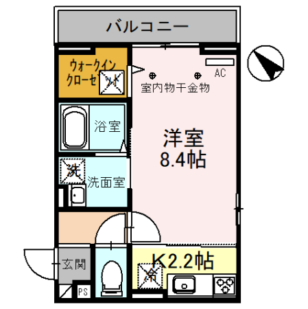 Tスクエア越ヶ谷の間取り