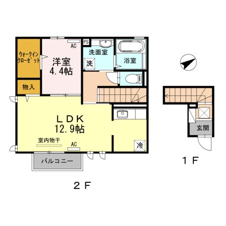 シャルマン岡田町の間取り