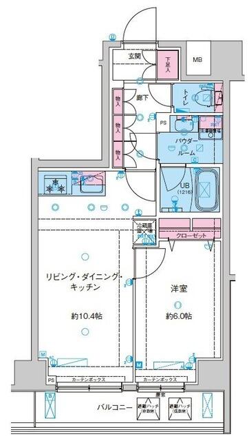 ジェノヴィア鐘ヶ淵の間取り