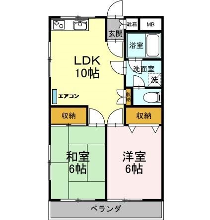 清水マンションの間取り