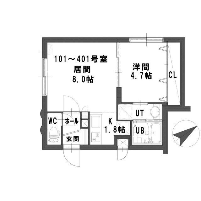 グランメール中の島の間取り