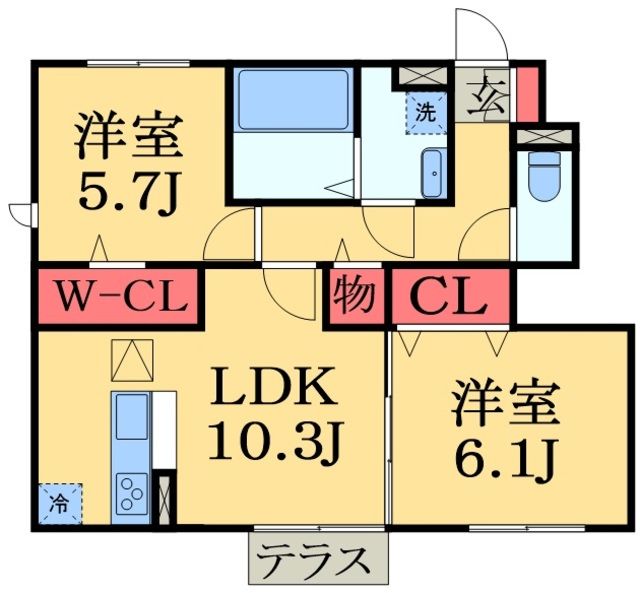 市原市大厩のアパートの間取り