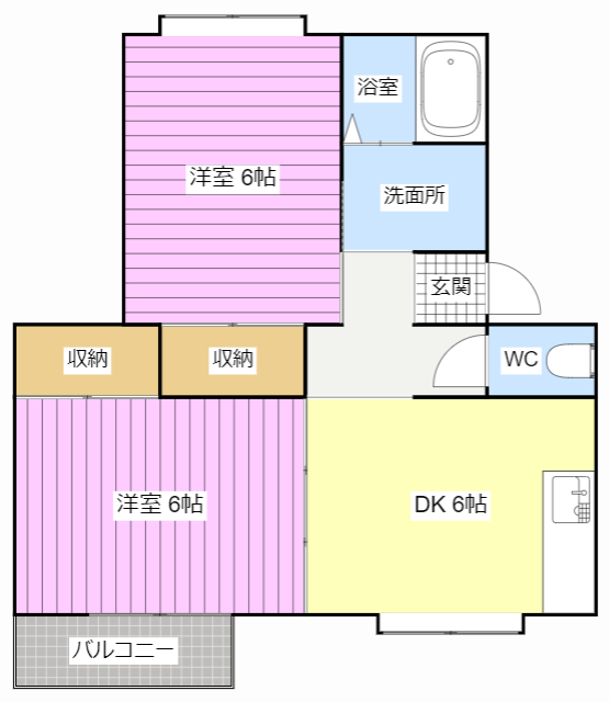 サンハイツオロの間取り