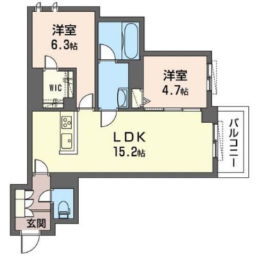 リラフォートの間取り