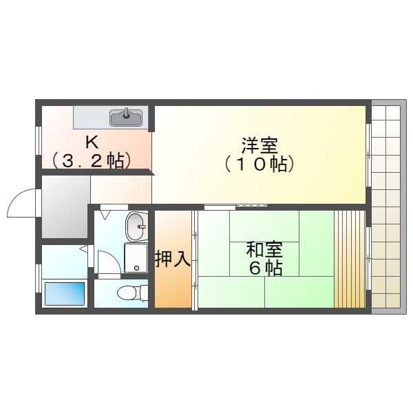 クレセント南町の間取り