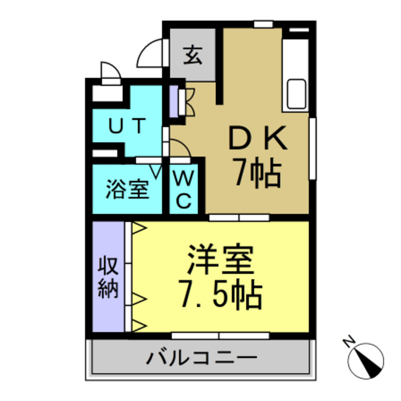 グリーン桃山の間取り