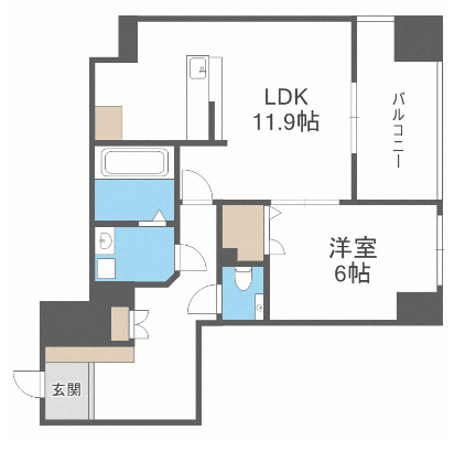 Ｓ－ＦＯＲＴ警固タワーの間取り