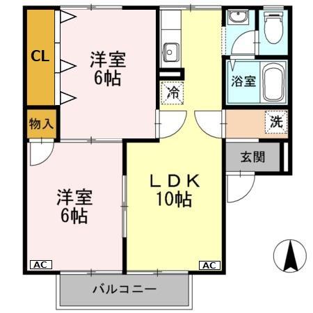セジュール開成_間取り_0