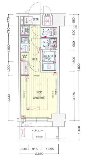 プレサンス梅田北オールの間取り