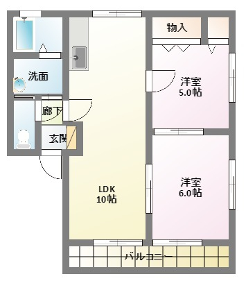 エスポワールSの間取り