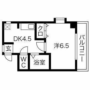 名古屋市天白区中砂町のマンションの間取り