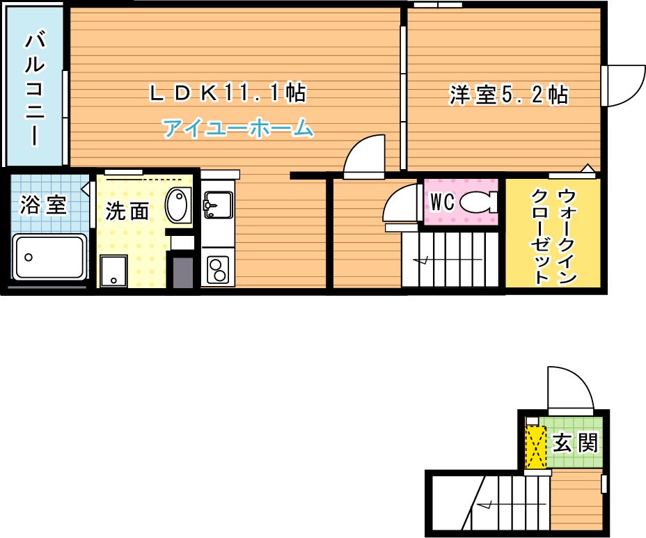 レークサイドはなのまちIIの間取り