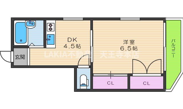 コンフォート島田の間取り