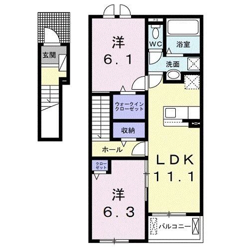 モンレーヴIIの間取り