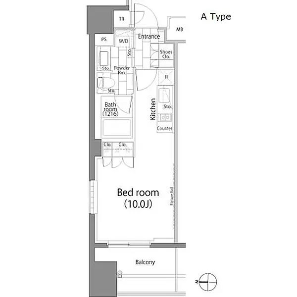 千代田区平河町のマンションの間取り