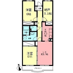 ヴェルドミール壱番館の間取り