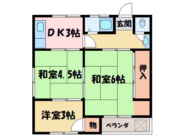 三聖マンションの間取り