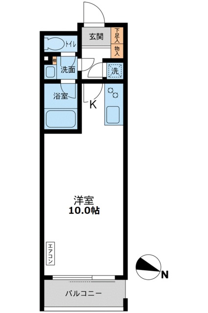 目黒区目黒のマンションの間取り