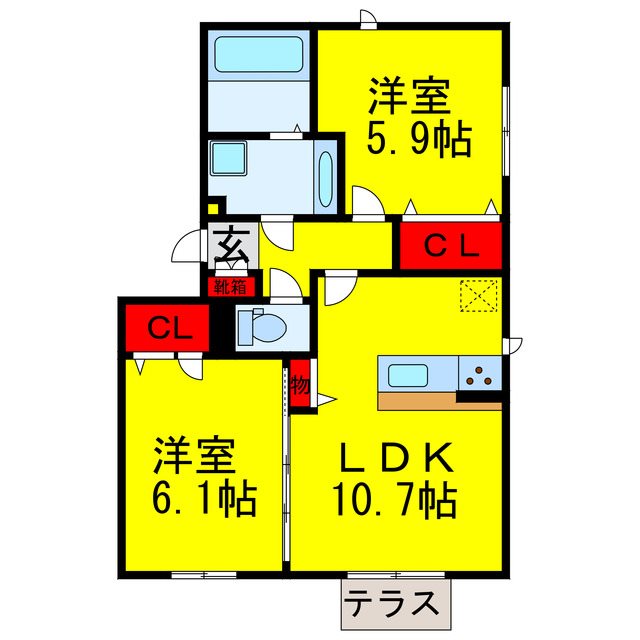 パストラルの間取り