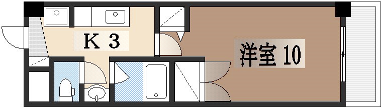 広島市中区平野町のマンションの間取り