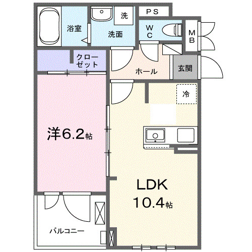 さいたま市見沼区深作のアパートの間取り