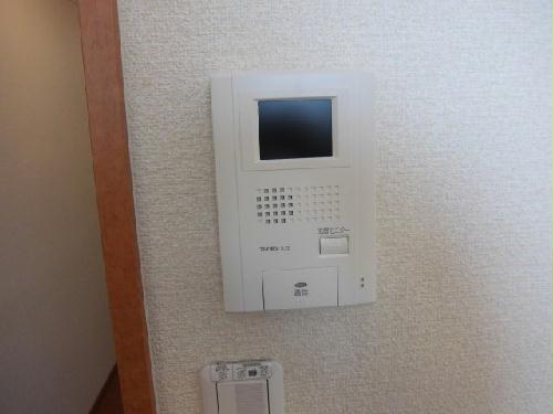 セキュリティ　モニター付きインターフォン。