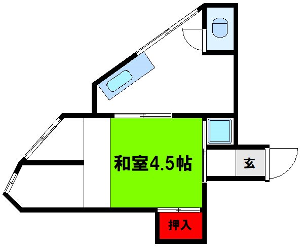 北区東田端のアパートの間取り