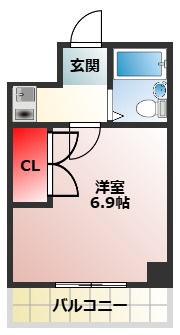 レジデンス・デュ・セリバ・セレストゥの間取り