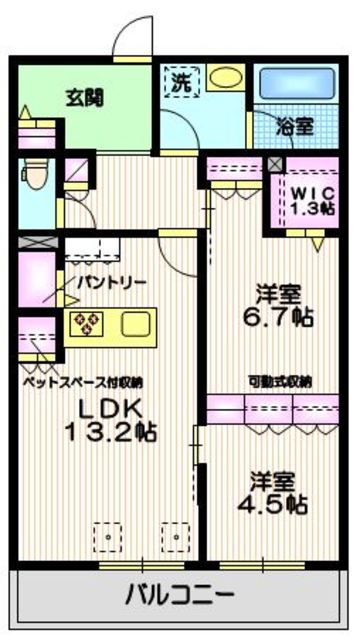 エクレット西品川の間取り