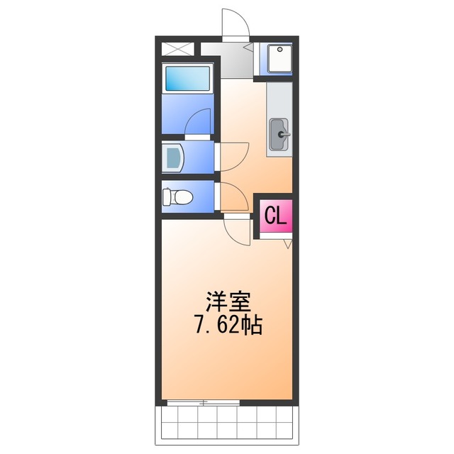 【泉大津市昭和町のアパートの間取り】